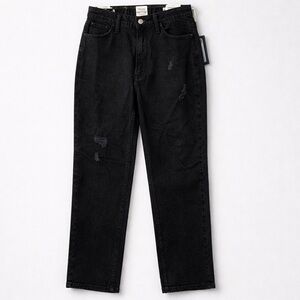 Universal Threads Black Curvy Vintage Stretch straight jeans size 6 NWT